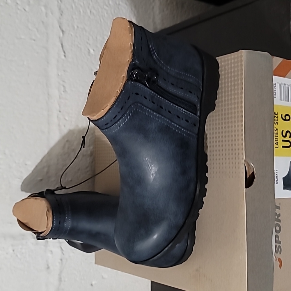 JSport Women's Jenna Weather Ready Ankle Boots NAVY